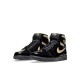 Best Jordans 1 Retro High OG Black Gold Women Men AJ1 555088 032